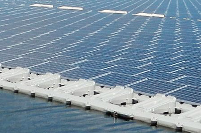 Floating solar plant in Japan; Source: Kyocera